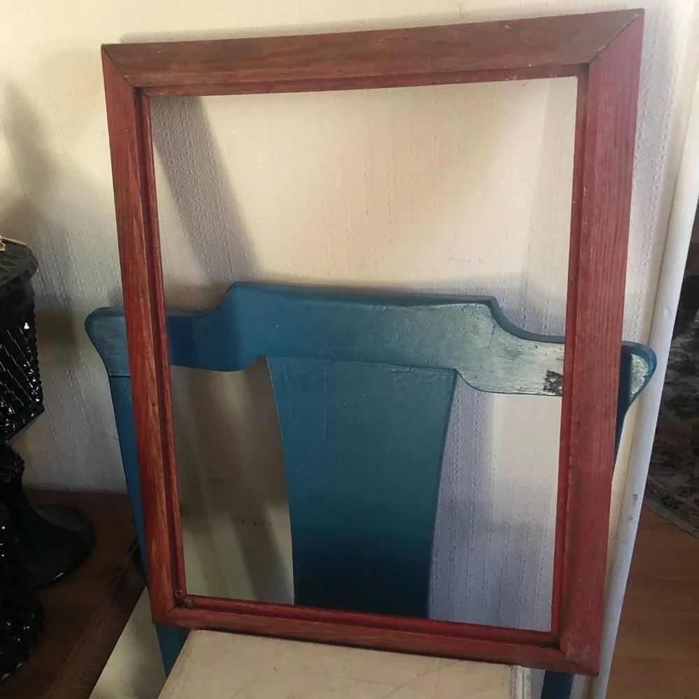 Vintage Red Wood Frame
